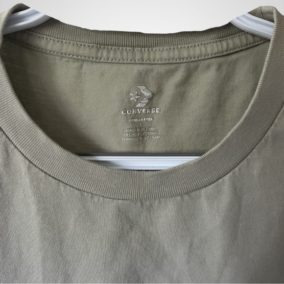 Unisex Small Green Converse Short Sleeve T-shirt - Picture 6 of 6